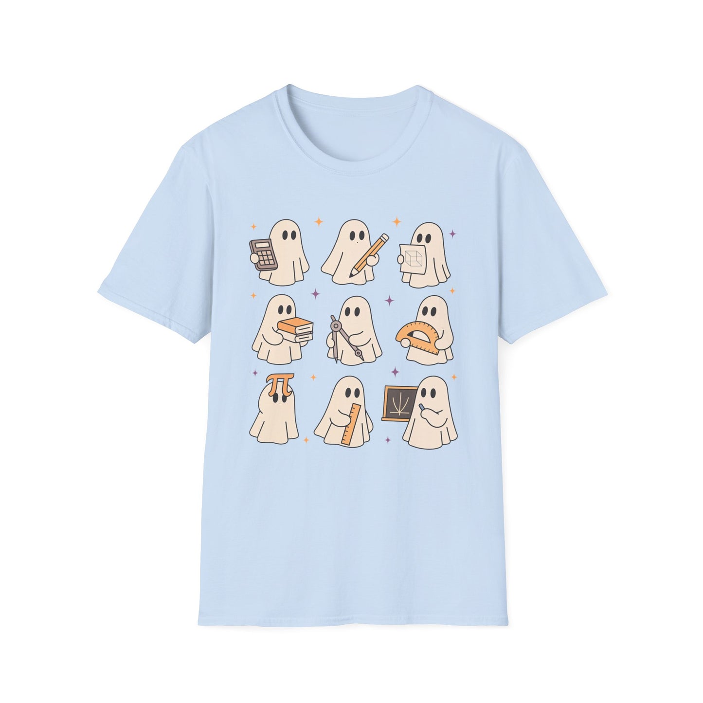 Teacher T-Shirt, Cute Ghost Design, Perfect for Fall, Trick or Teach, Unisex Tee, Gift for Teachers