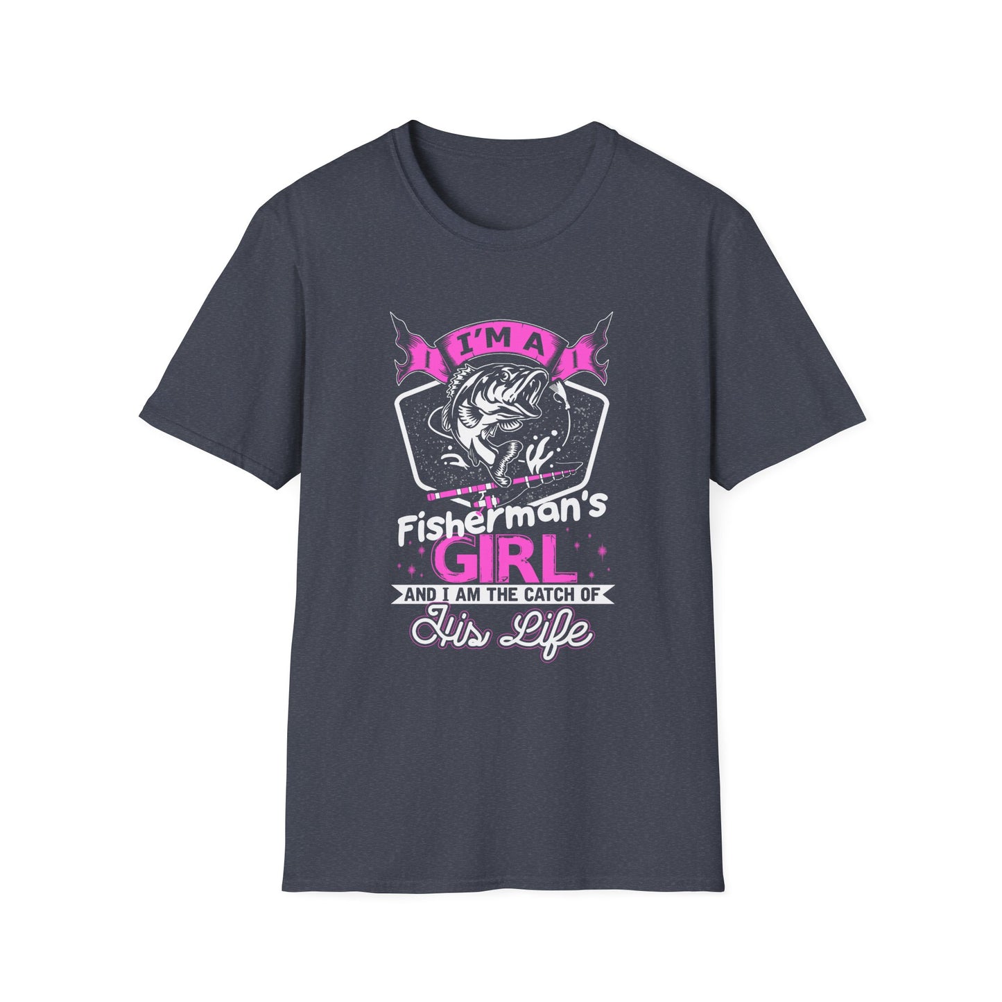 Fisherman's Girl Unisex Softstyle T-Shirt - Perfect Gift for Fishing Enthusiasts