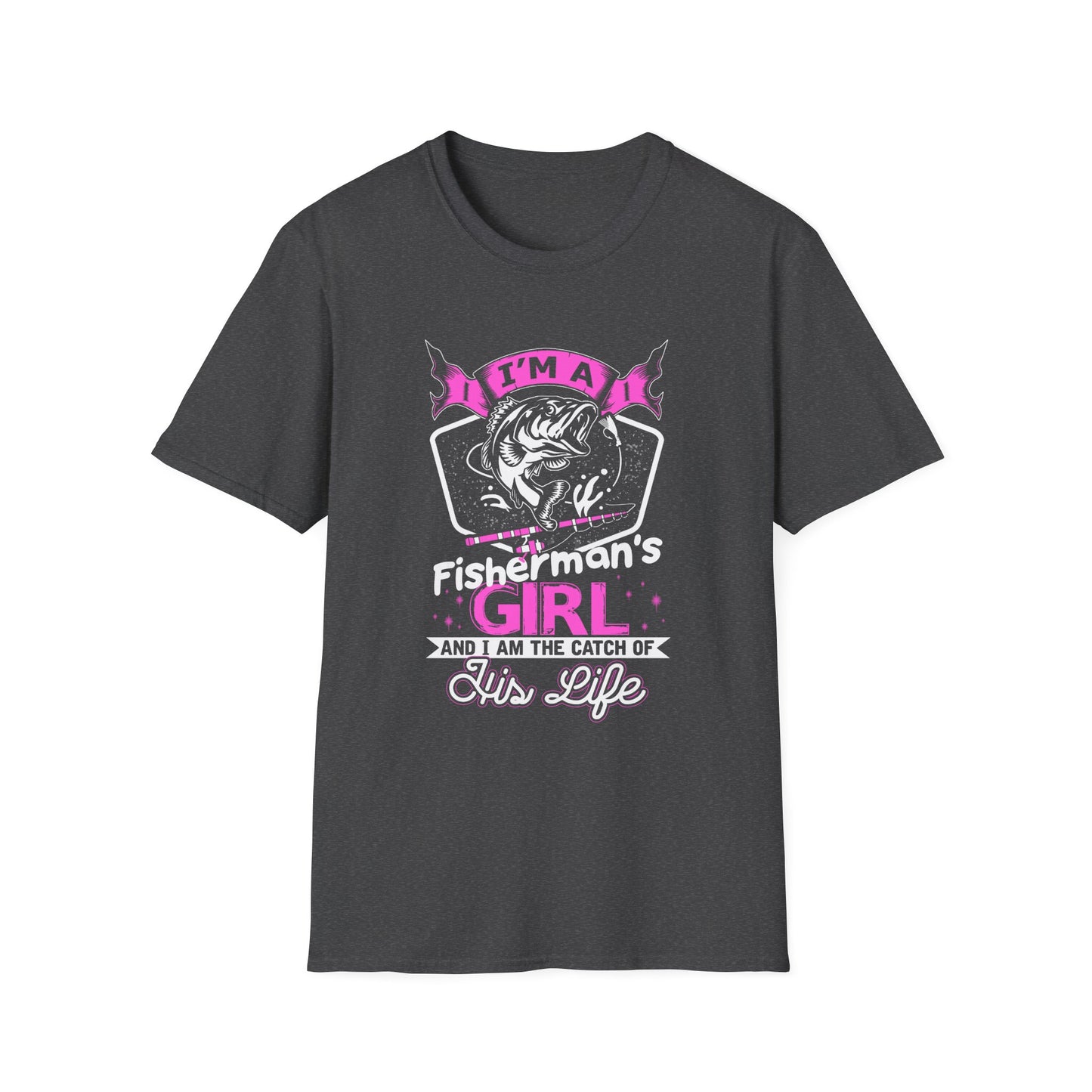 Fisherman's Girl Unisex Softstyle T-Shirt - Perfect Gift for Fishing Enthusiasts