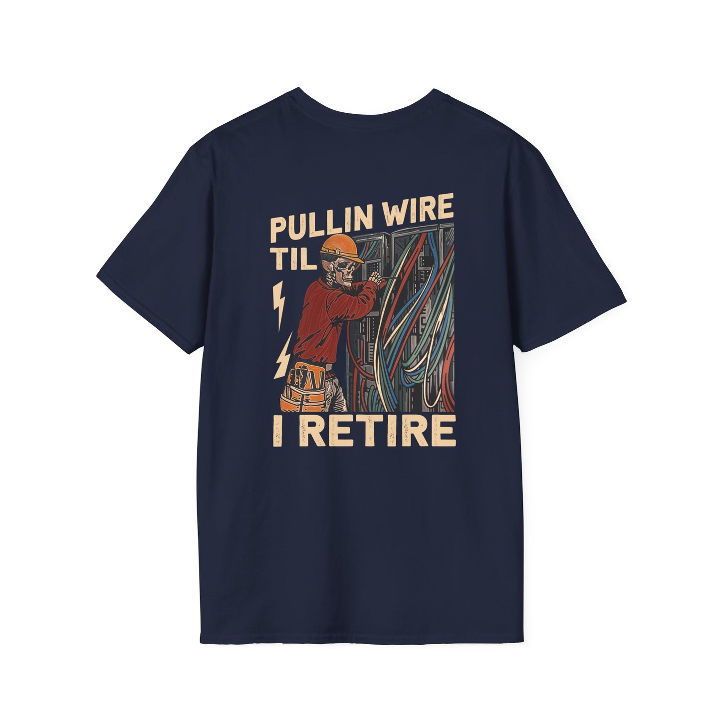 Electrician Humor T-Shirt, Funny Tee for Electricians, Gifts for Him, Retirement Shirts, Unisex Softstyle Tee