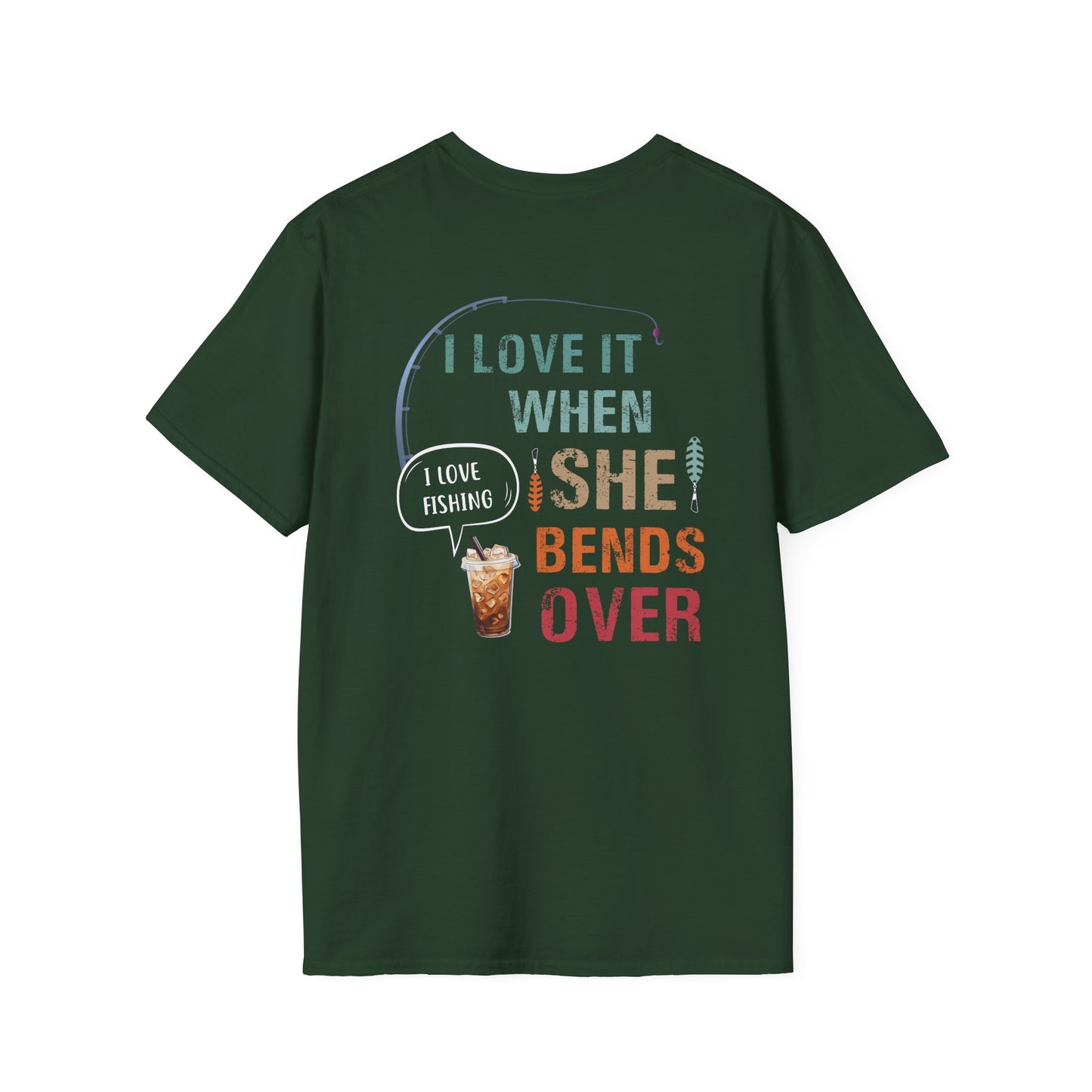 Fishing Humor T-Shirt, Unisex Softstyle Tee, Fun Fishing Gift, Outdoor Activities Shirt, Father’s Day, Birthday Present