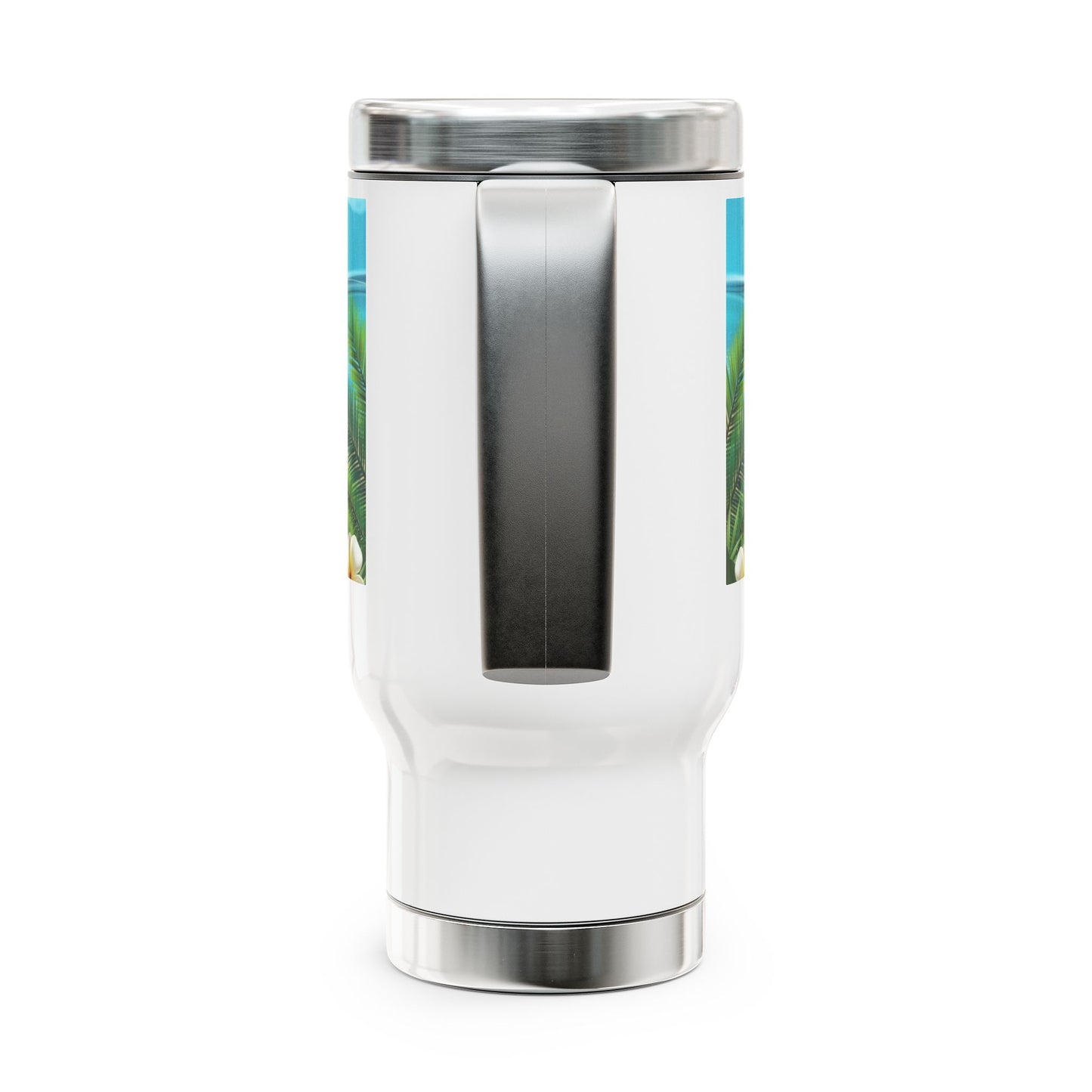 Beach Vibes Travel Mug, Stainless Steel Coffee Cup, Summer Drinkware, Perfect for Travel, Beach Lovers Gift, Vacation Essentials