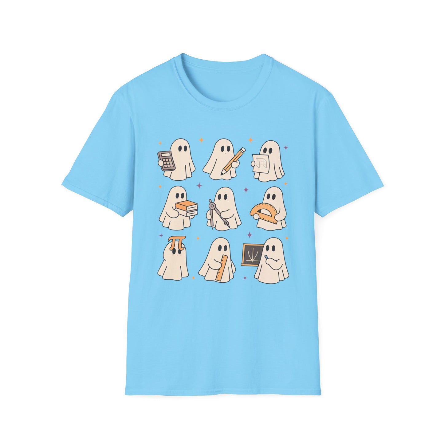 Teacher T-Shirt, Cute Ghost Design, Perfect for Fall, Trick or Teach, Unisex Tee, Gift for Teachers