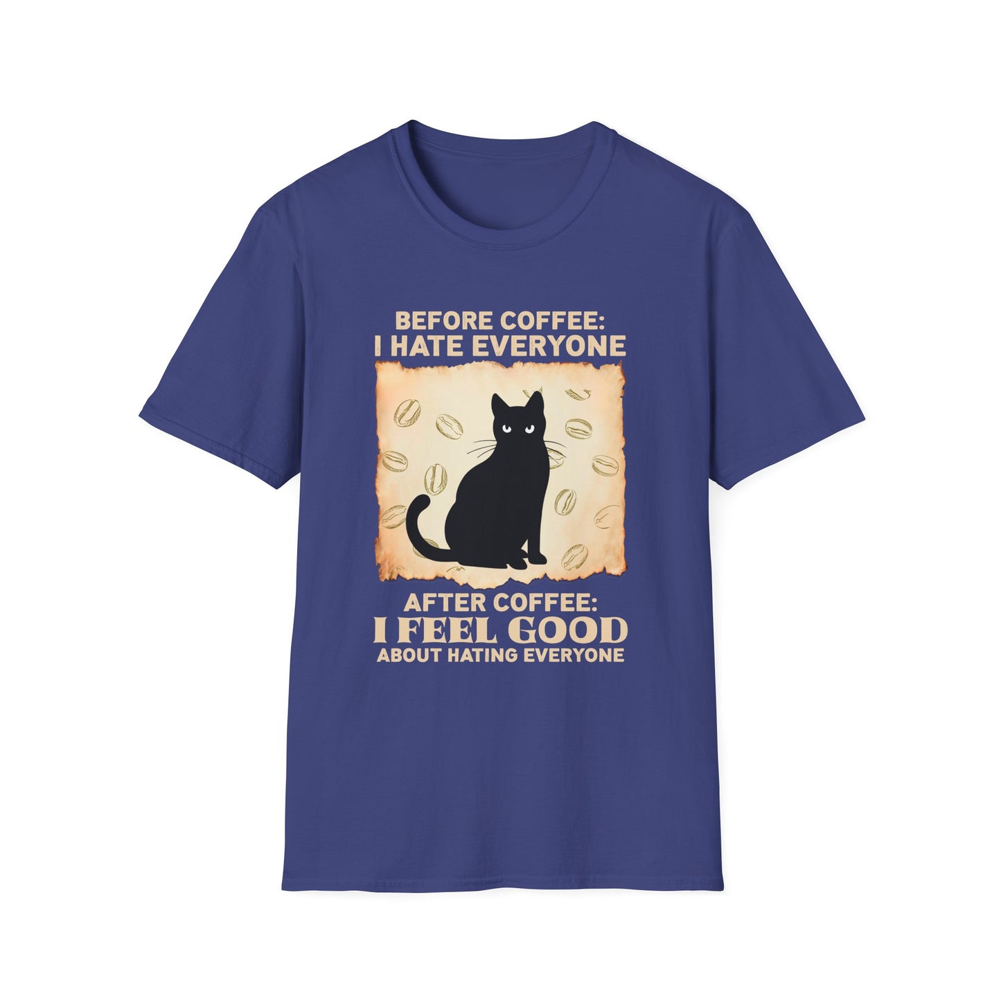 Coffee Lover Unisex T-Shirt - Before Coffee I Hate Everyone