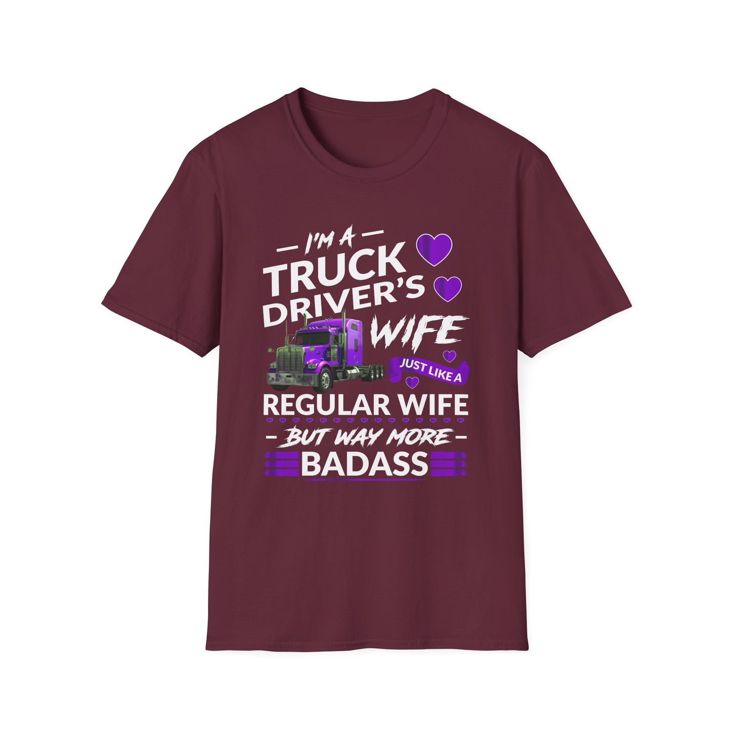 Truck Driver's Wife Tee, Gifts for Truckers, Mother's Day, Birthday, Casual Wear, Express Love