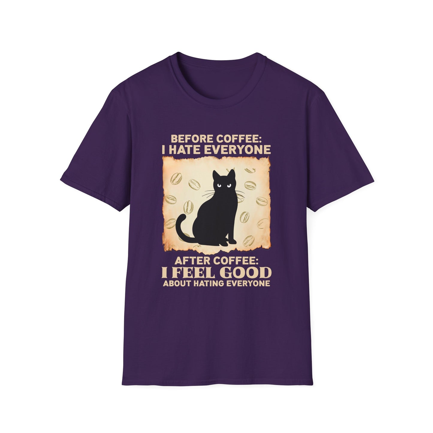 Coffee Lover Unisex T-Shirt - Before Coffee I Hate Everyone