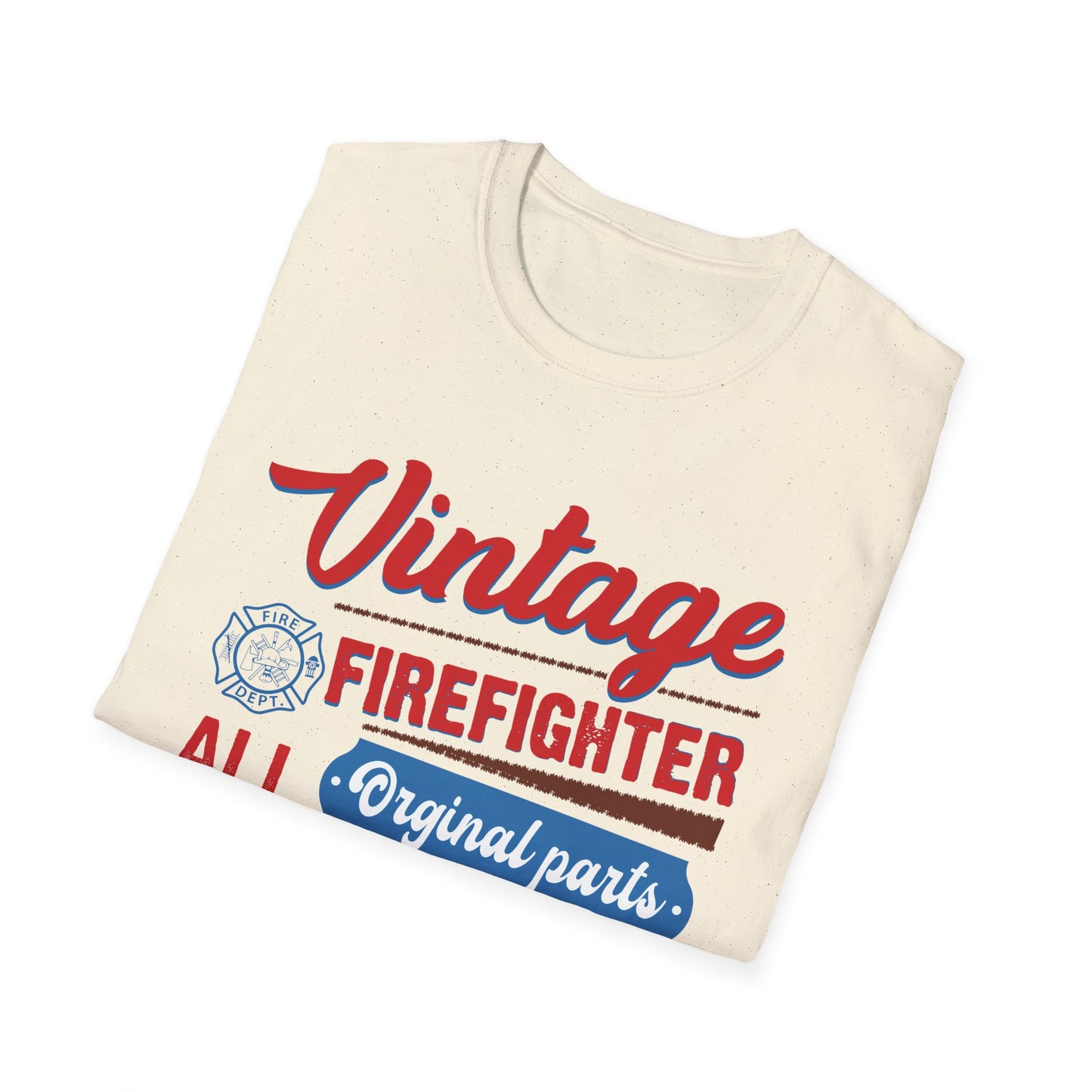 Vintage Firefighter Unisex T-Shirt - Original Parts Aged to Excellence
