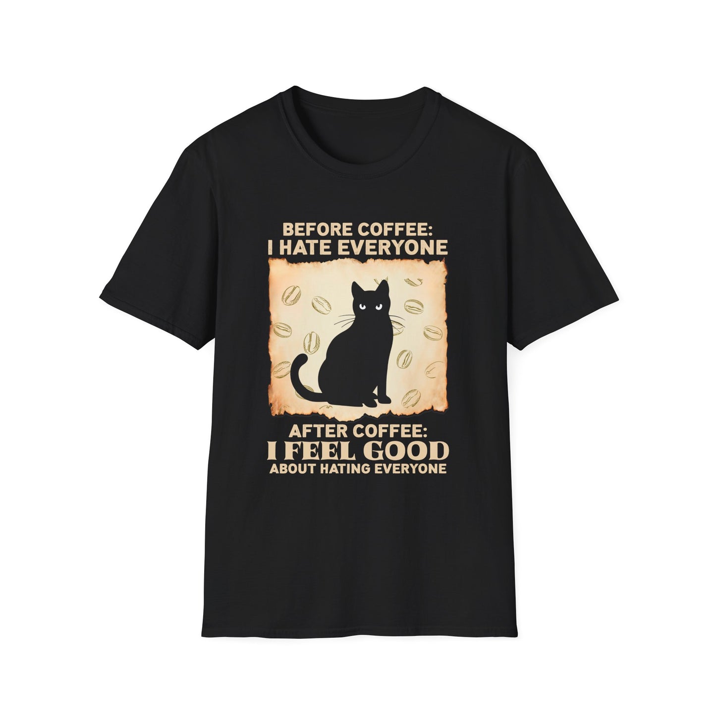 Coffee Lover Unisex T-Shirt - Before Coffee I Hate Everyone