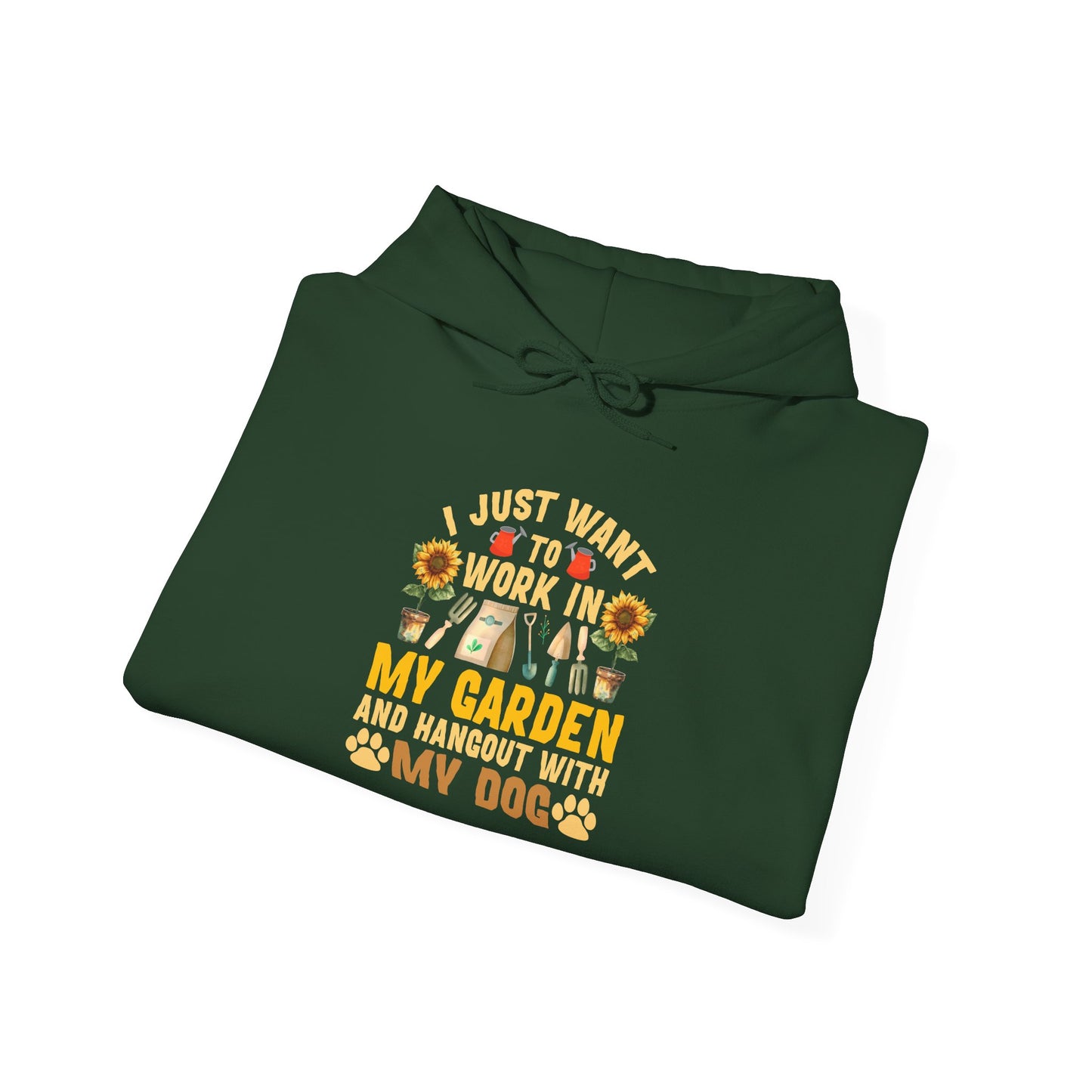 Gardening & Dog Lover Hoodie - Cozy Unisex Sweatshirt for Garden Enthusiasts, Perfect Gift for Pet Owners, Relaxed Style for Outdoors