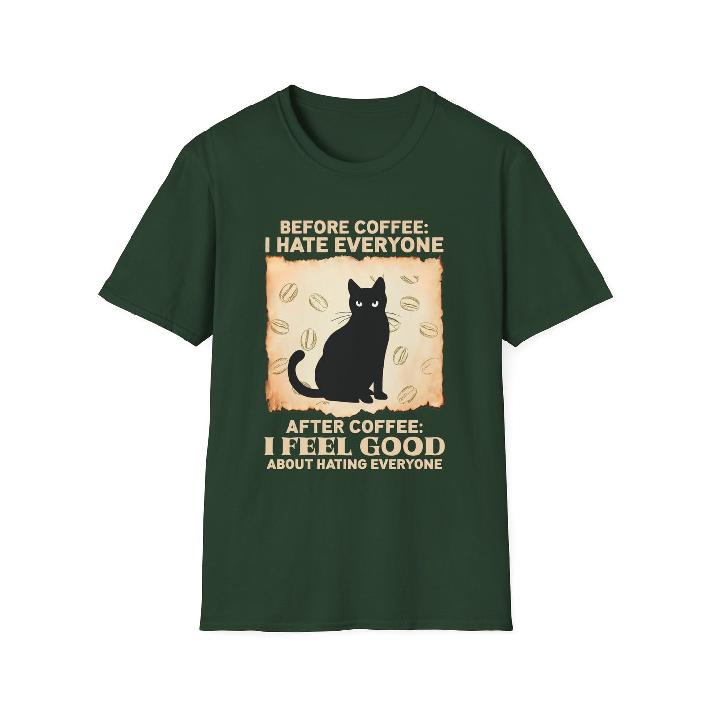 Coffee Lover Unisex T-Shirt - Before Coffee I Hate Everyone