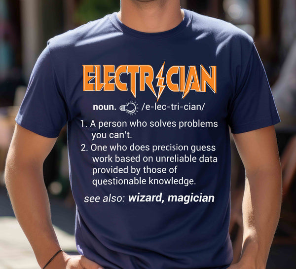 Electrician T-Shirts for Work & Gifts | Funny & Cool Electrician Tees