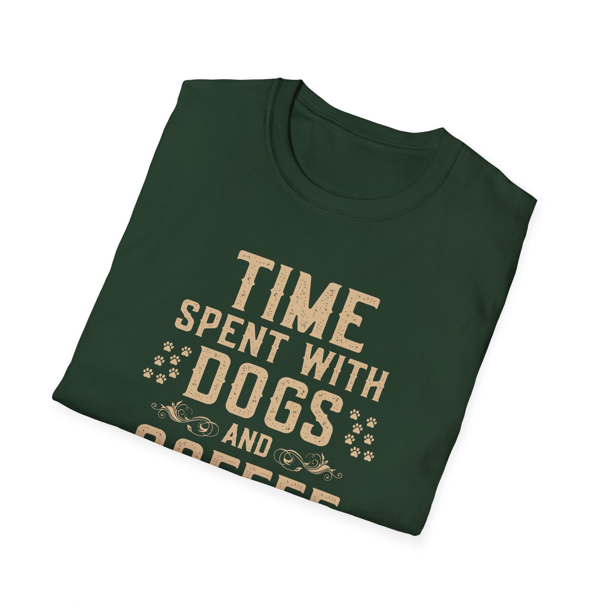 Time Spent with Dogs and Coffee Is Never Enough T-Shirt