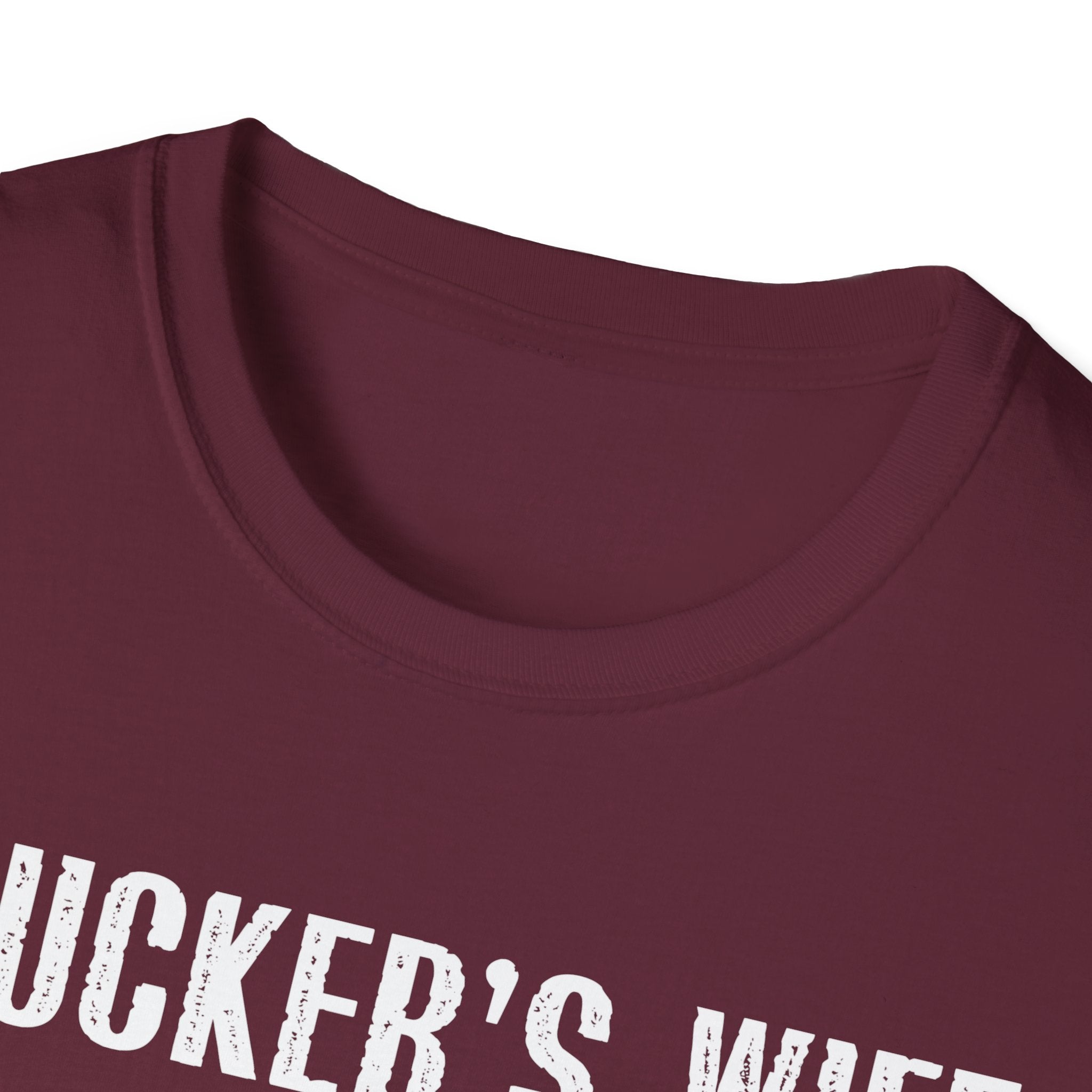 Trucker's Wife Tee, Funny Unisex Jersey Tee, Wife Gift, Trucker Apparel, Casual Humor T-Shirt