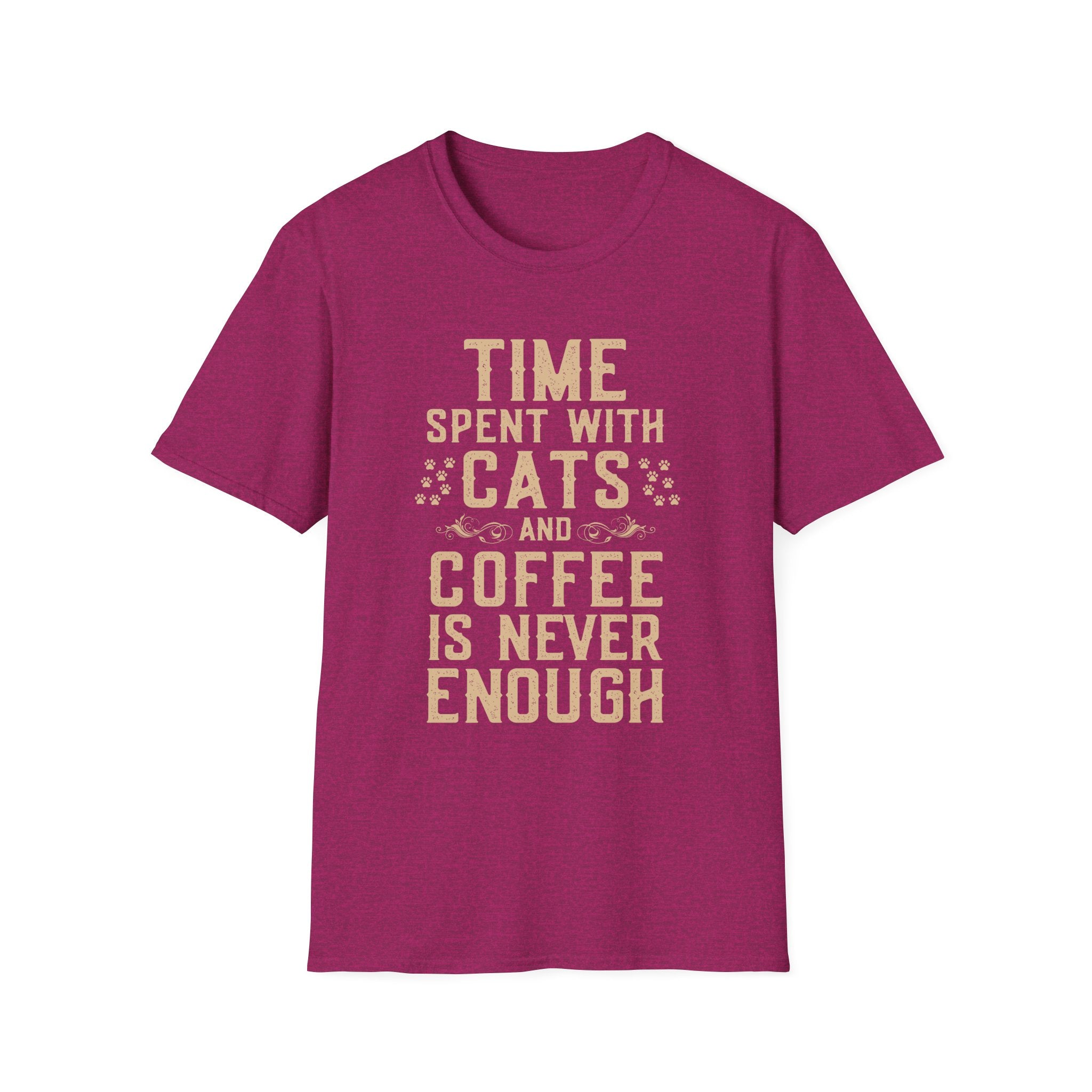 Time Spent with Cats and Coffee Is Never Enough T-Shirt