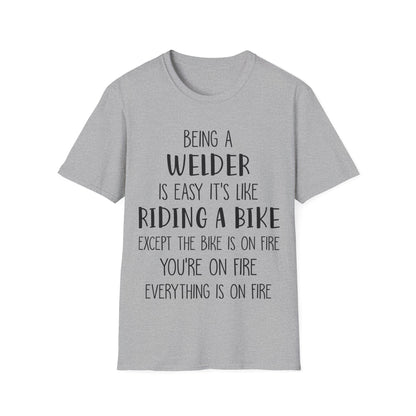 Funny Welder T-Shirt - Welding Humor Tee for Mechanics and Tradespeople