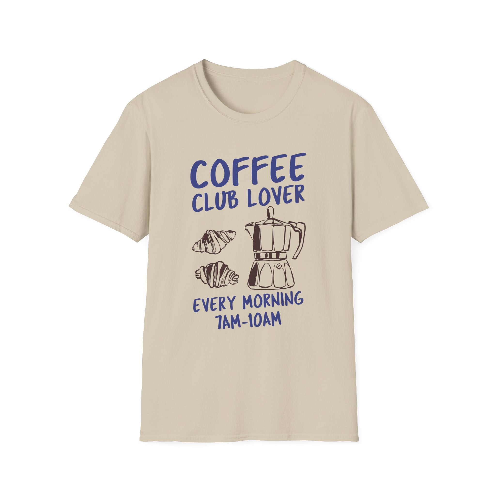 Coffee Club Lover T-Shirt - Funny Coffee Lover Gift, Casual Wear, Birthday Present, Coffee-Themed Apparel, Unisex Graphic Tee