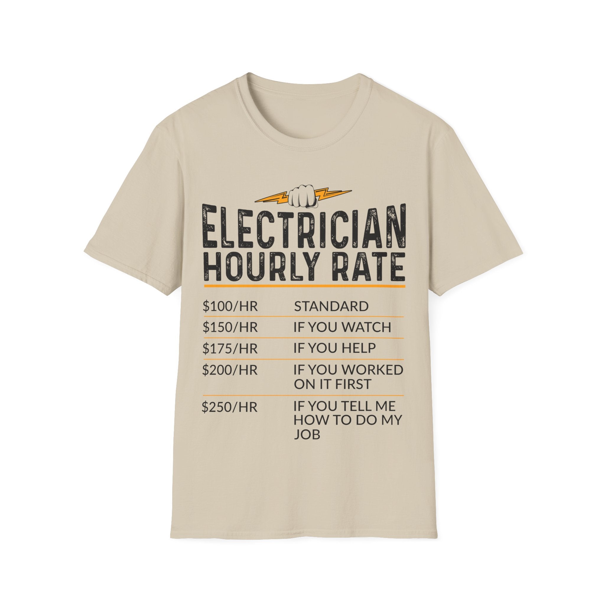 Electrician Hourly Rate Unisex T-Shirt