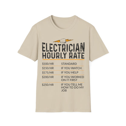 Electrician Hourly Rate Unisex T-Shirt
