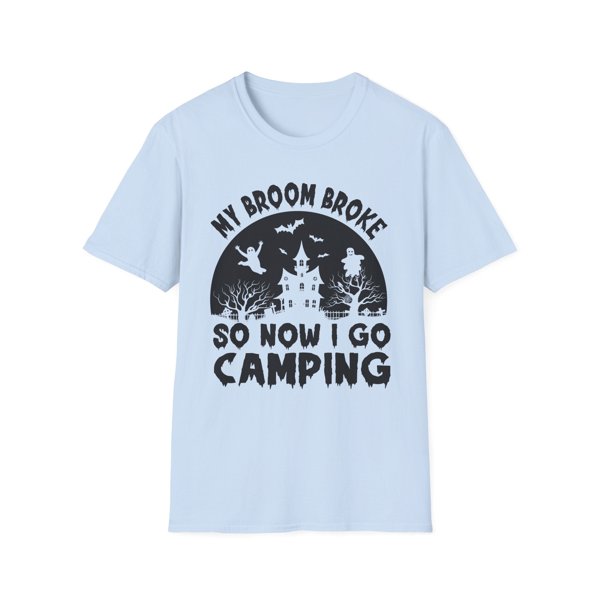 Camping T-Shirt, Spooky Camping Shirt, Outdoor Adventure Apparel, Fall Festival Clothing