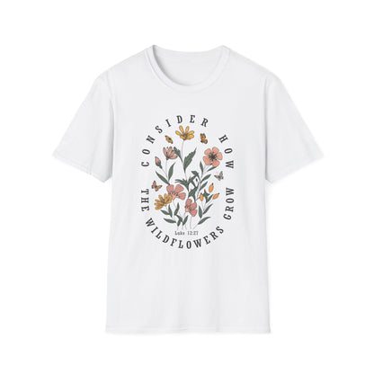 Floral Inspirational Family T-Shirt, Unisex Graphic Tee, Motivational Quote Shirt, Casual Floral Top, Perfect Gift for Nature Lovers