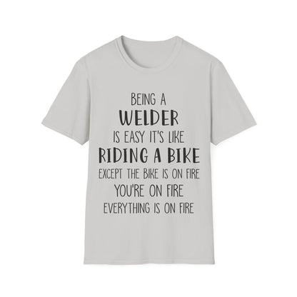 Funny Welder T-Shirt - Welding Humor Tee for Mechanics and Tradespeople