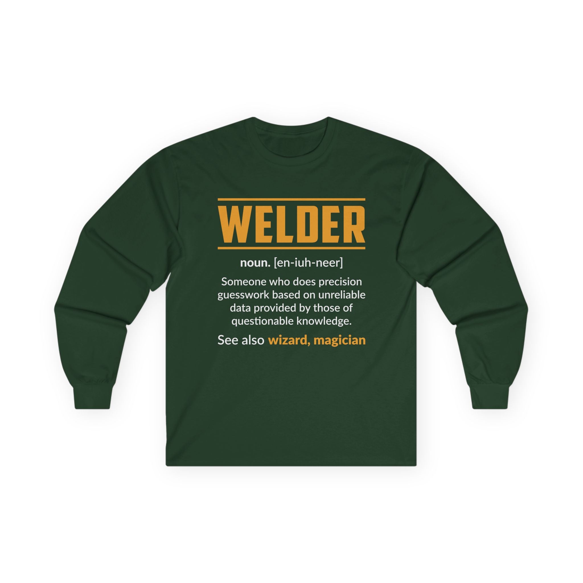 Welder Definition Long Sleeve Tee, Welding Gift, Unisex Graphic Shirt, Funny Work Shirt, Birthday Gift for Welders