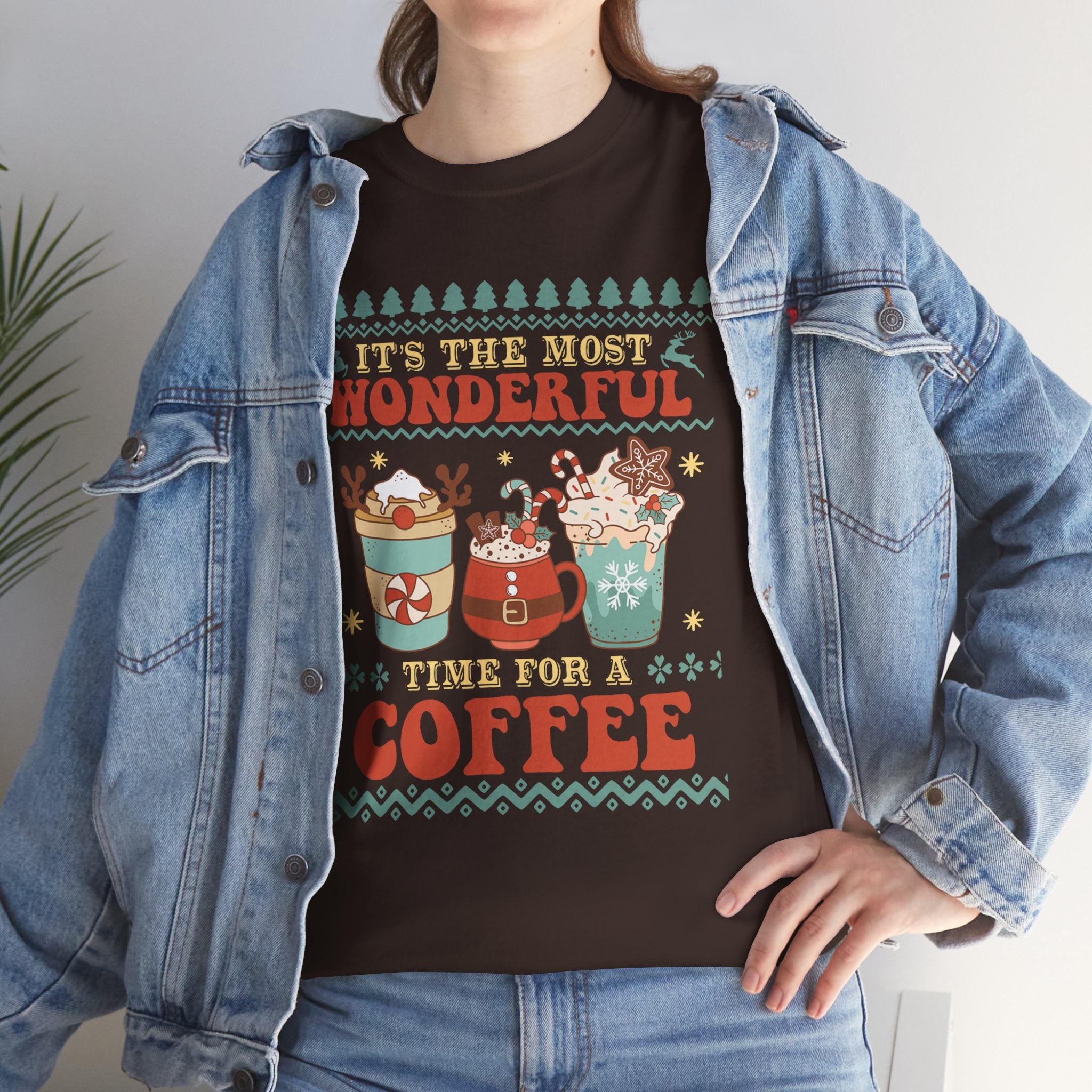 Coffee T‑Shirt — "It's the Most Wonderful Time for a Coffee" Holiday Tee