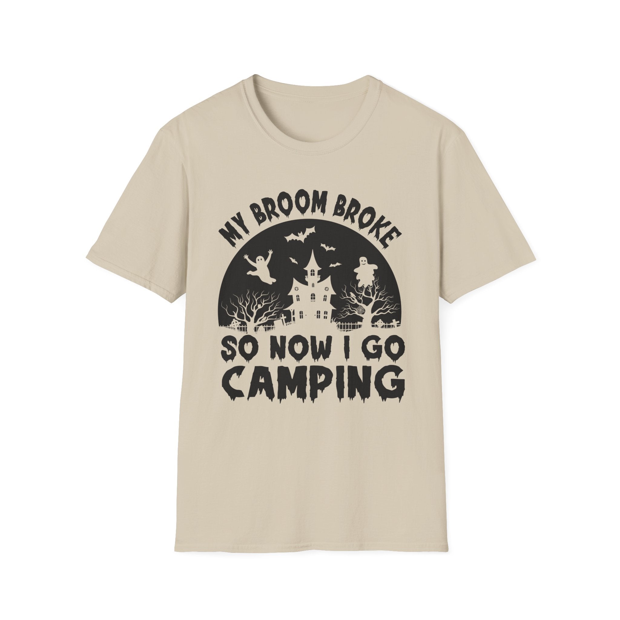 Camping T-Shirt, Spooky Camping Shirt, Outdoor Adventure Apparel, Fall Festival Clothing