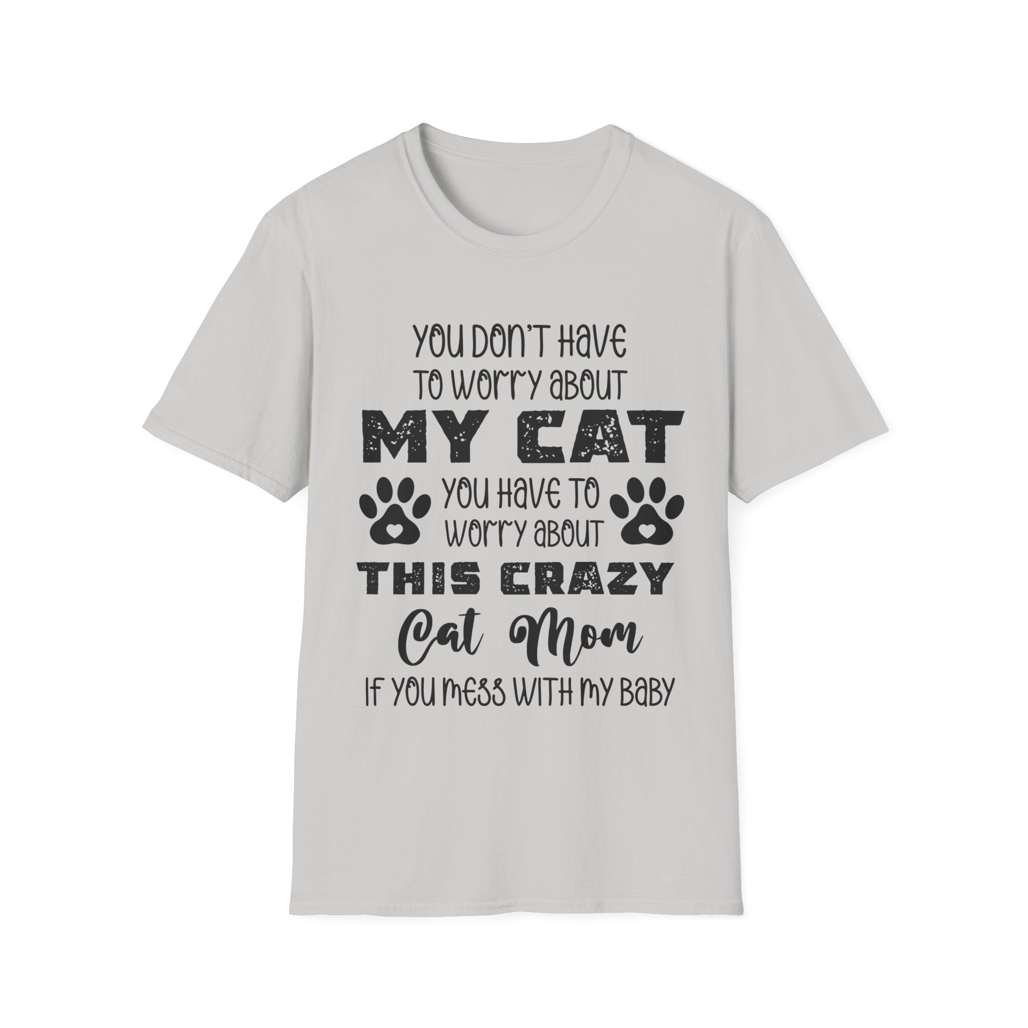 Crazy Cat Mom Unisex Softstyle T-Shirt - Perfect Gift for Cat Lovers