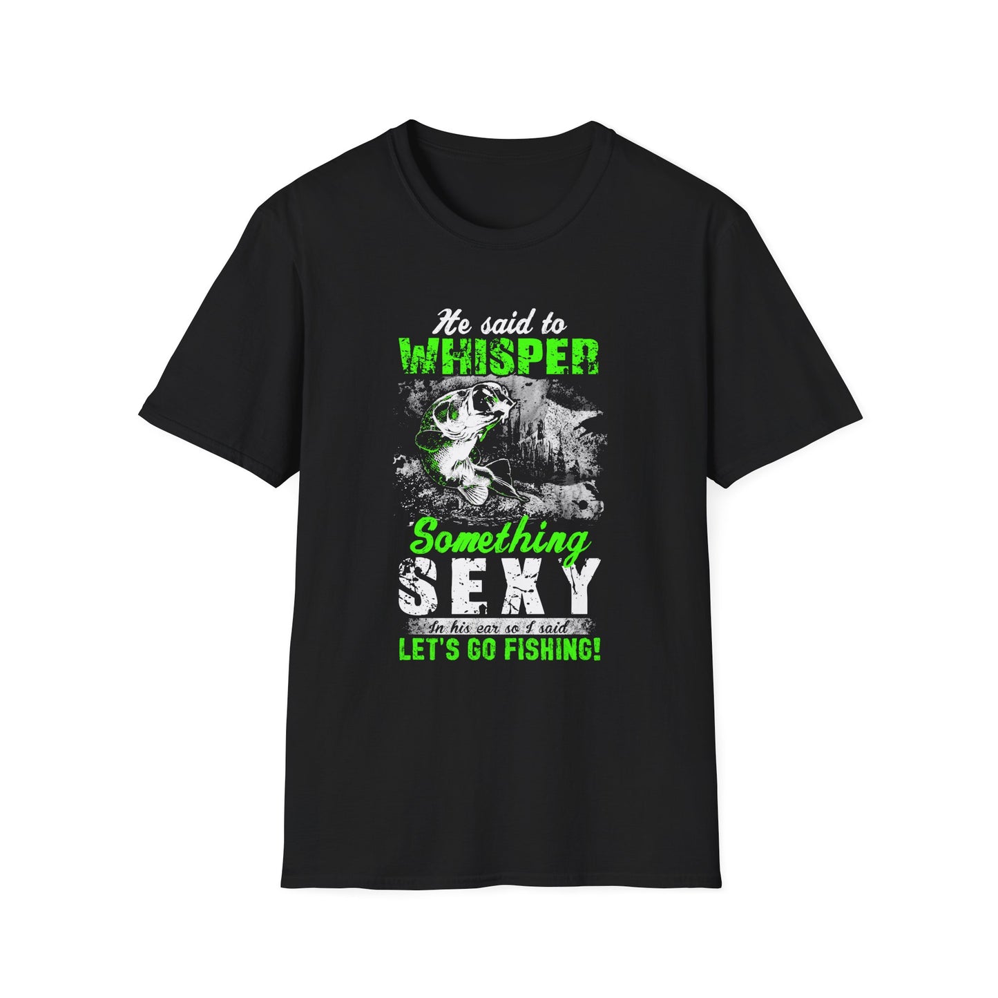 Let's Go Fishing Unisex Softstyle T-Shirt - Perfect Gift for Fishing Enthusiasts