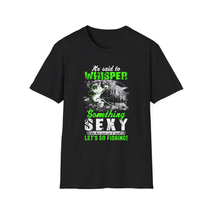 Let's Go Fishing Unisex Softstyle T-Shirt - Perfect Gift for Fishing Enthusiasts