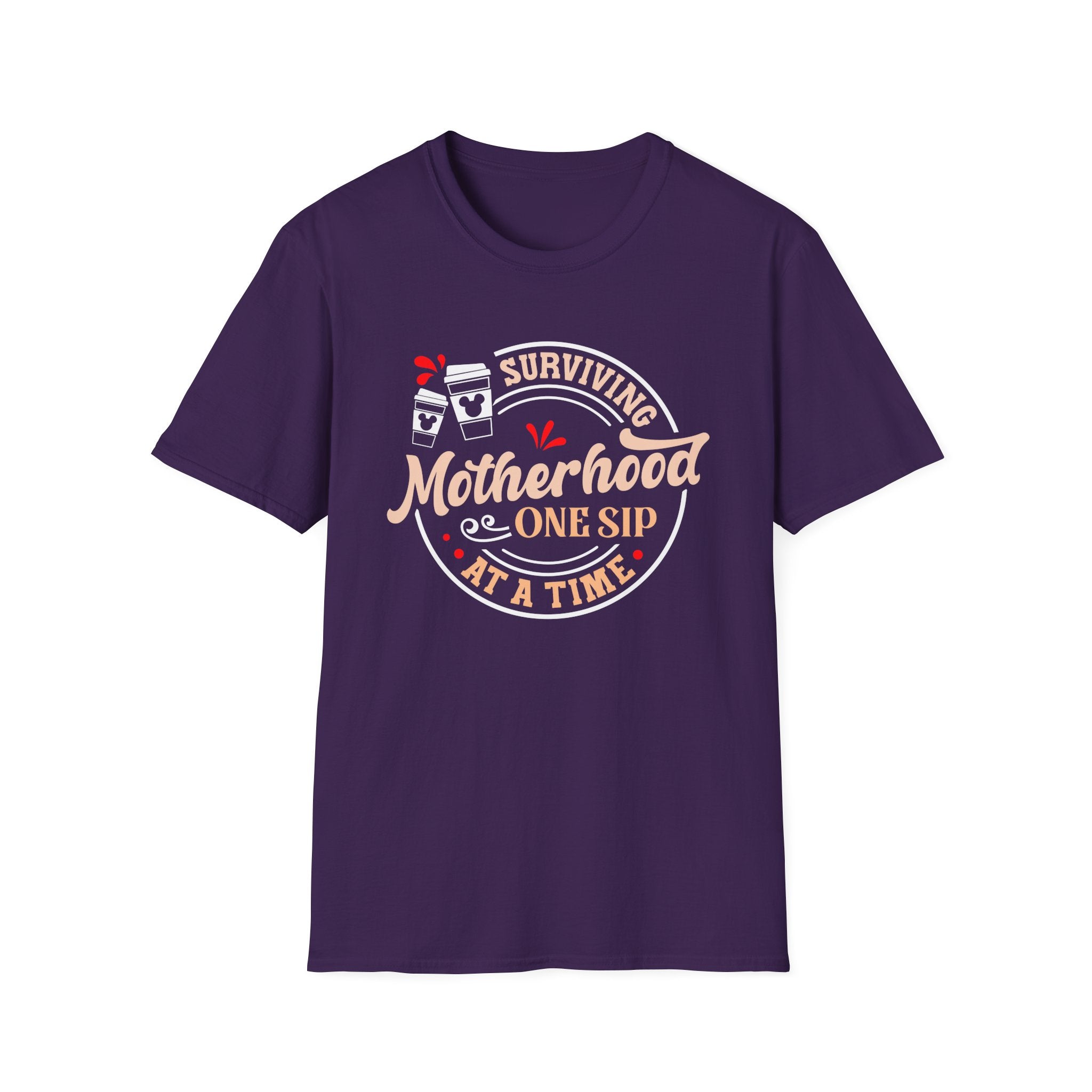 Surviving Motherhood One Sip at a Time Coffee T-Shirt