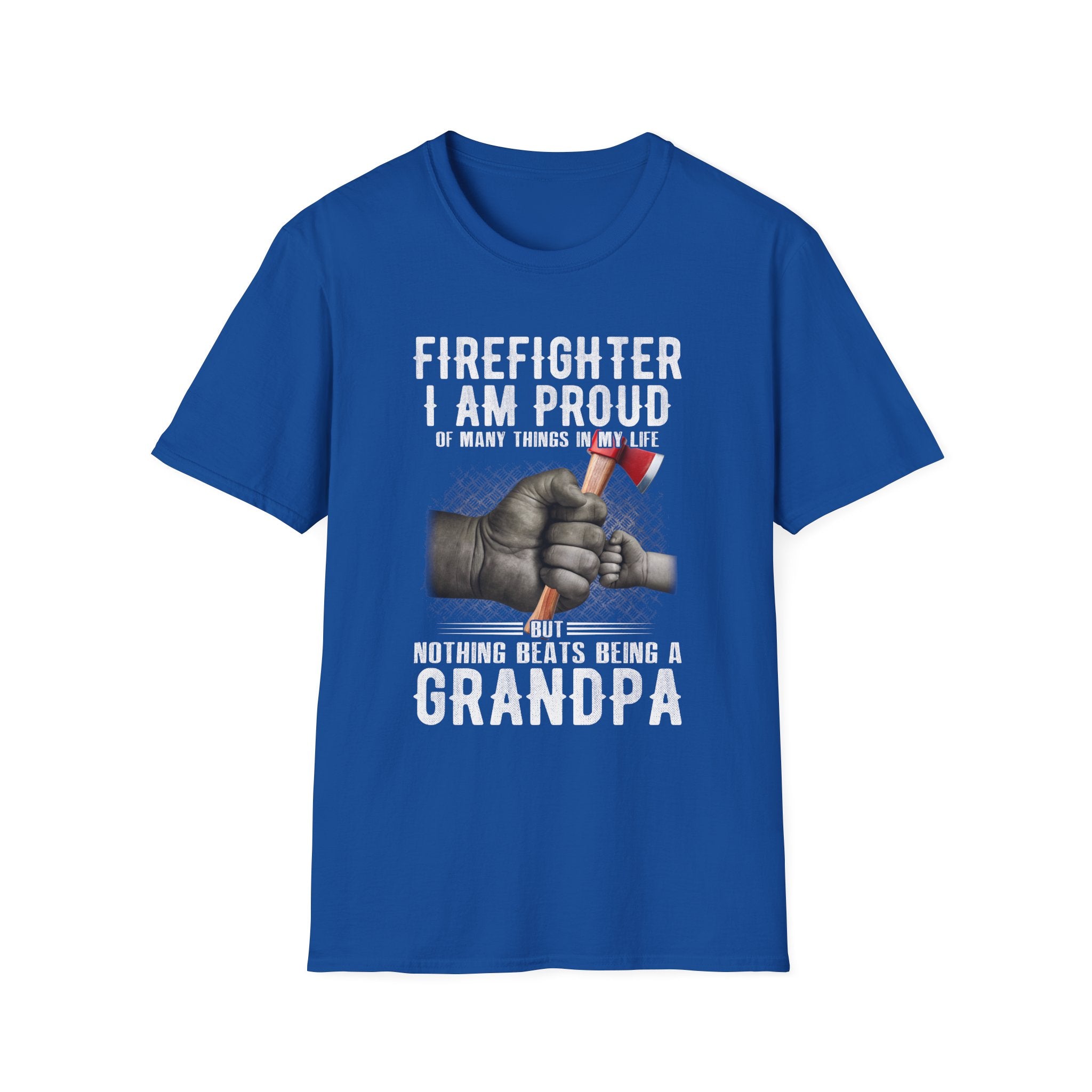 Proud Firefighter Grandpa T-Shirt | Perfect Gift for Grandpas | Casual Comfort