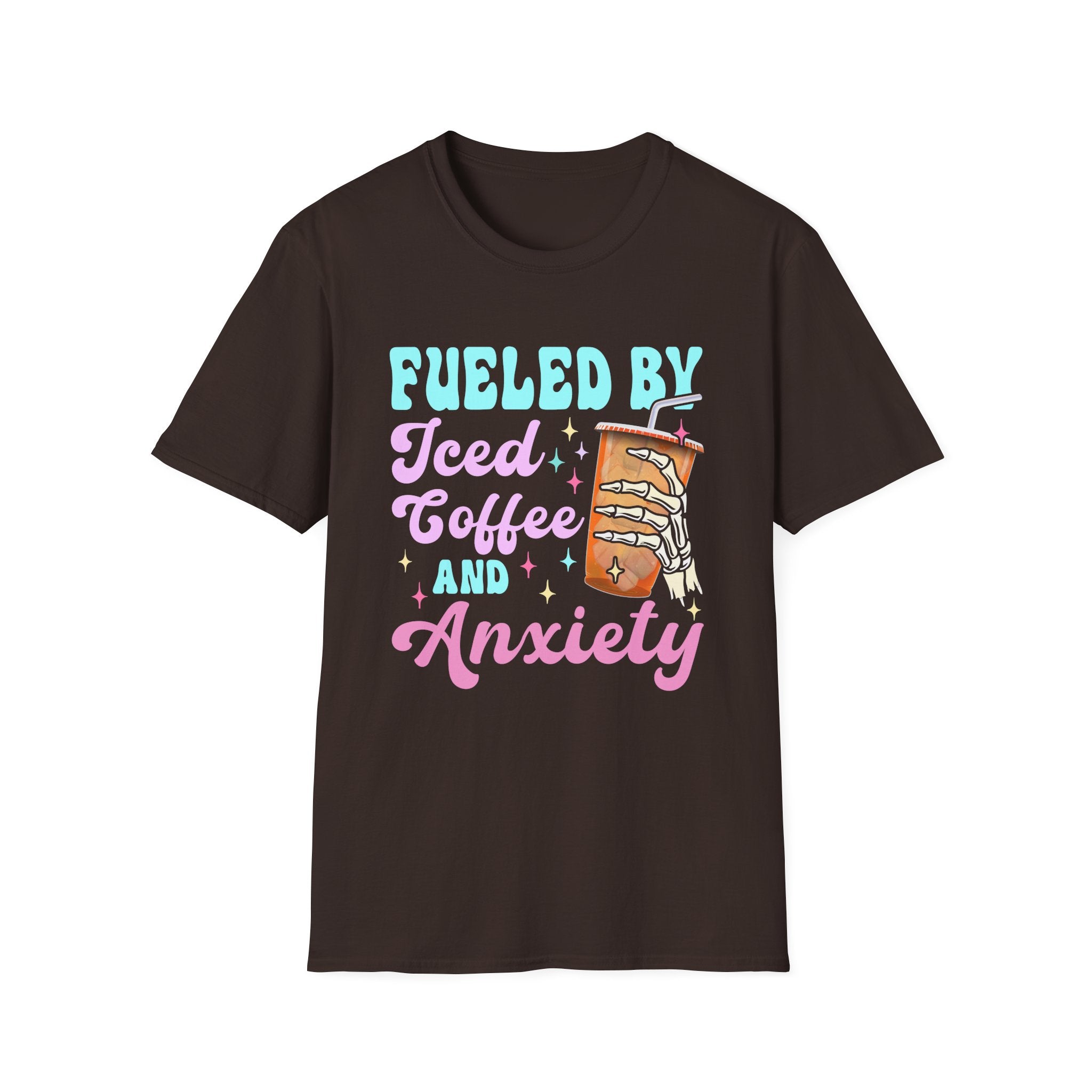 Fueled by Iced Coffee & Anxiety T-Shirt