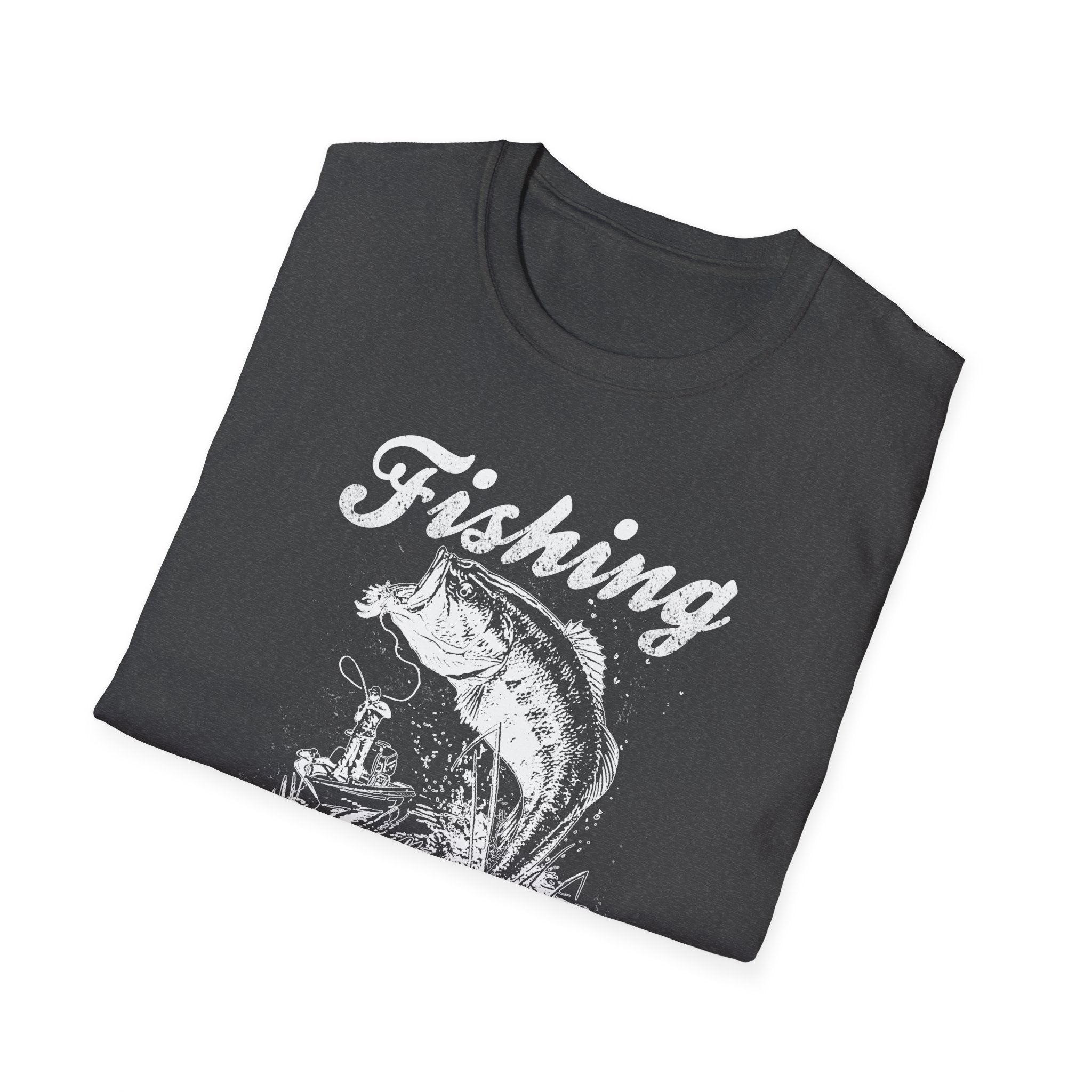 Fishing Is My Cardio Unisex Softstyle T-Shirt - Perfect for Anglers