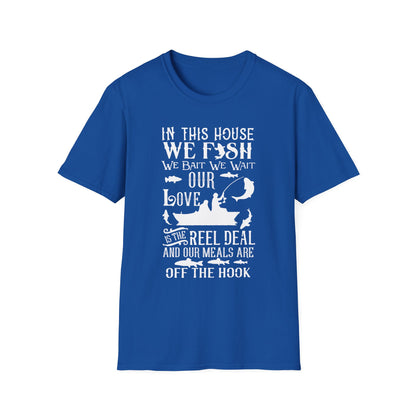 Fishing Love Unisex Softstyle T-Shirt - Perfect Gift for Fishermen