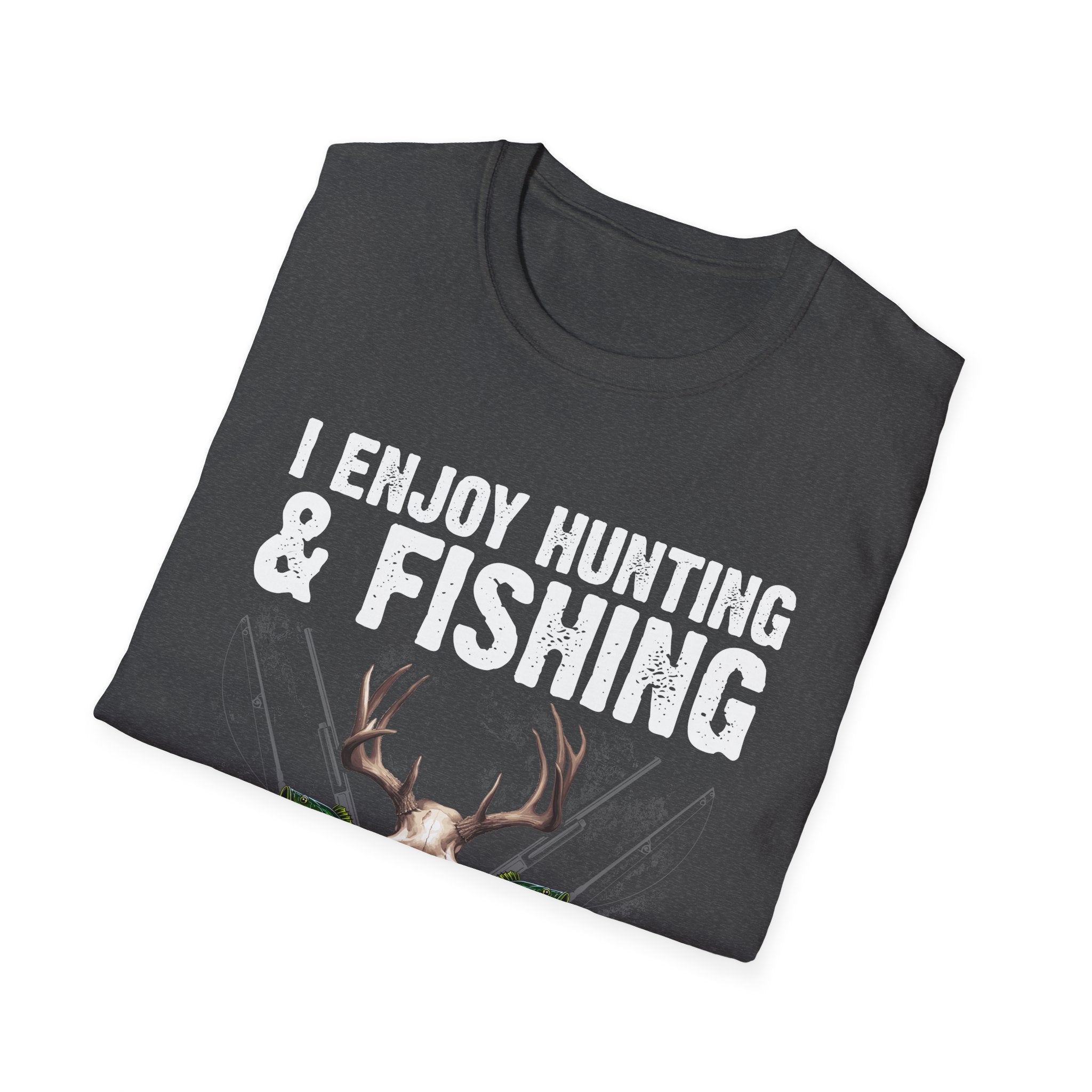 Hunting & Fishing Graphic T-Shirt - Perfect for Outdoor Enthusiasts