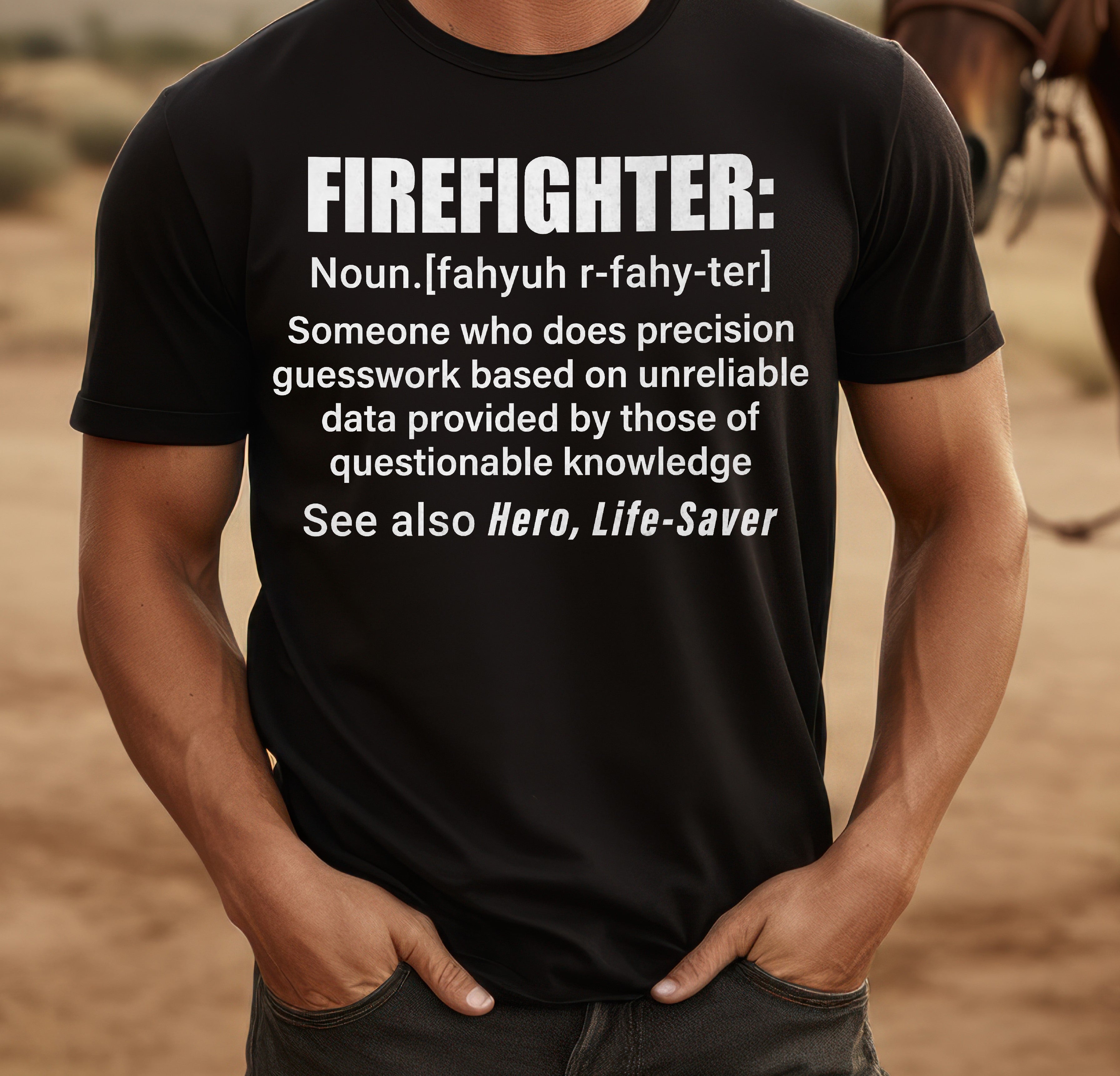 Firefighter Definition Unisex Softstyle T-Shirt - Perfect Gift for Heroes