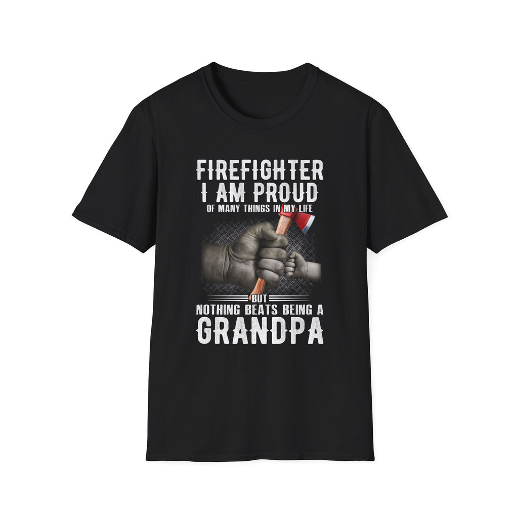 Proud Firefighter Grandpa T-Shirt | Perfect Gift for Grandpas | Casual Comfort,,,..