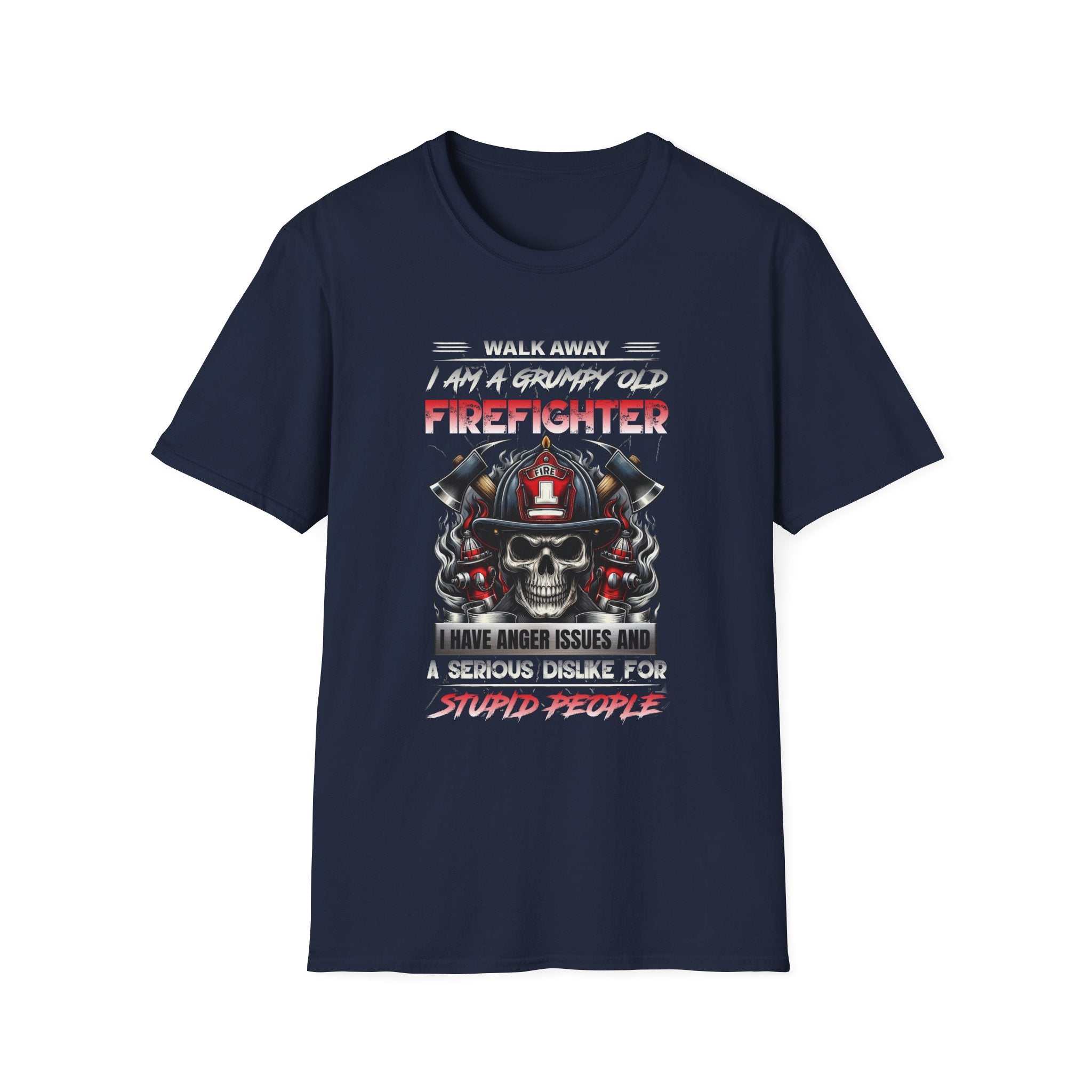Grumpy Old Firefighter T-Shirt - Funny Gift for Firefighters