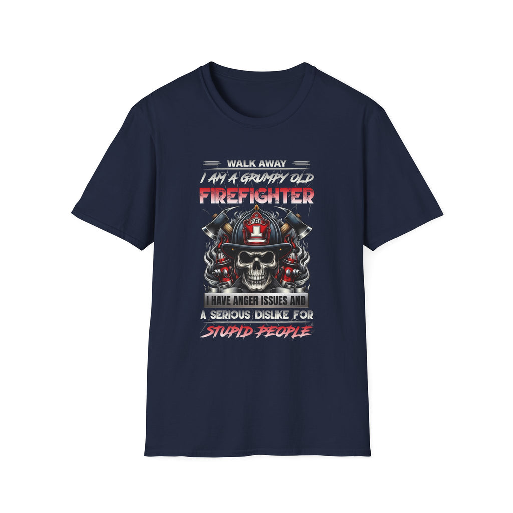 Grumpy Old Firefighter T-Shirt - Funny Gift for Firefighters