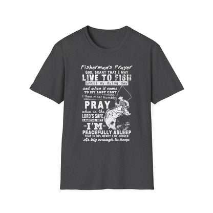 Fisherman's Prayer Unisex Softstyle T-Shirt - For Outdoor Lovers & Anglers