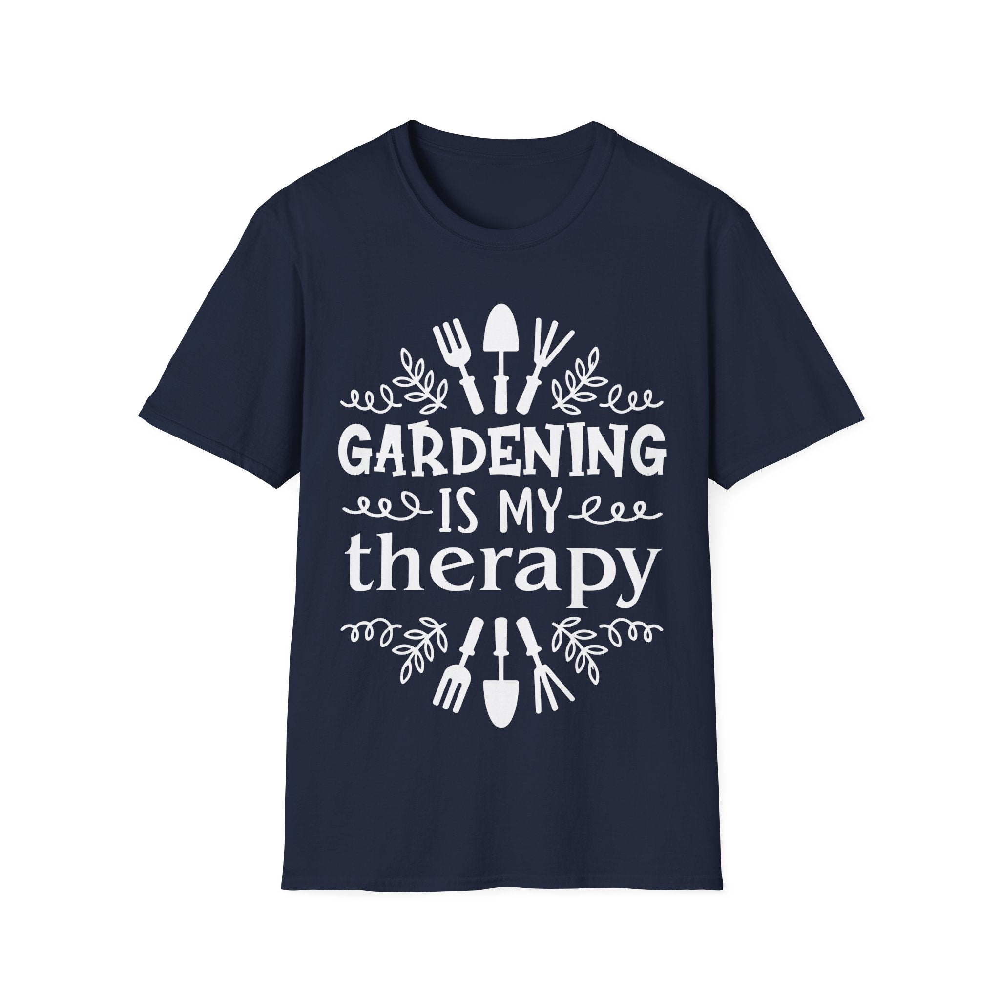 Gardening Is My Therapy Unisex Softstyle T-Shirt - Perfect Gift for Garden Lovers