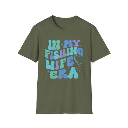 Fishing Wife Era Unisex Softstyle T-Shirt - Fun Graphic Tee for Fishing Lovers