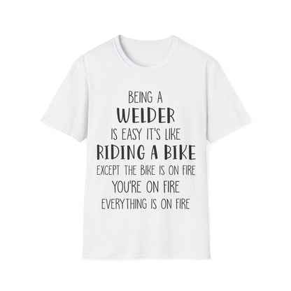 Funny Welder T-Shirt - Welding Humor Tee for Mechanics and Tradespeople
