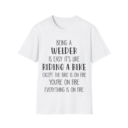 Funny Welder T-Shirt - Welding Humor Tee for Mechanics and Tradespeople