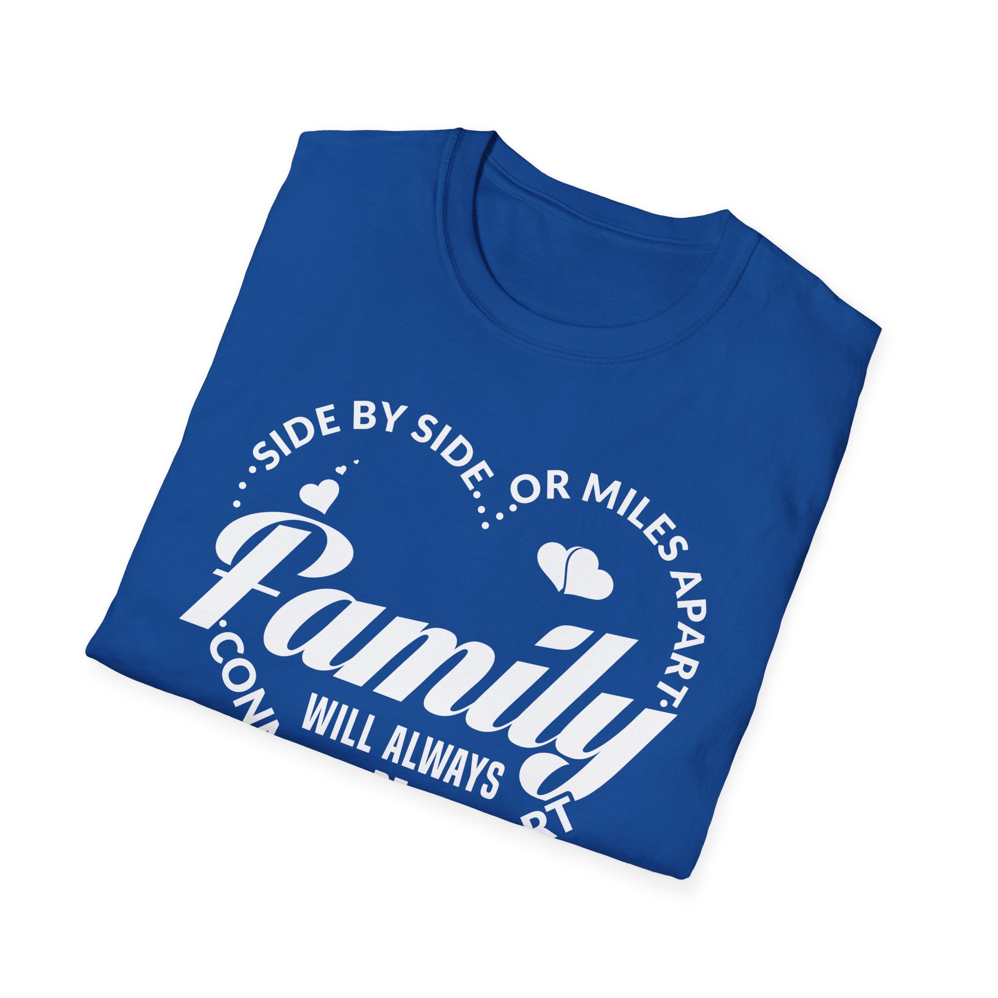 Family Quote Unisex Softstyle T-Shirt - Always Connected by Heart
