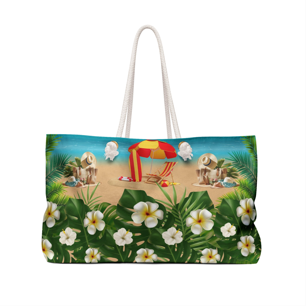 Tropical Weekender Bag, Beach Travel Tote, Floral Escape Bag, Vacation Essentials, Summer Getaway Accessory, Holiday Travel Companion