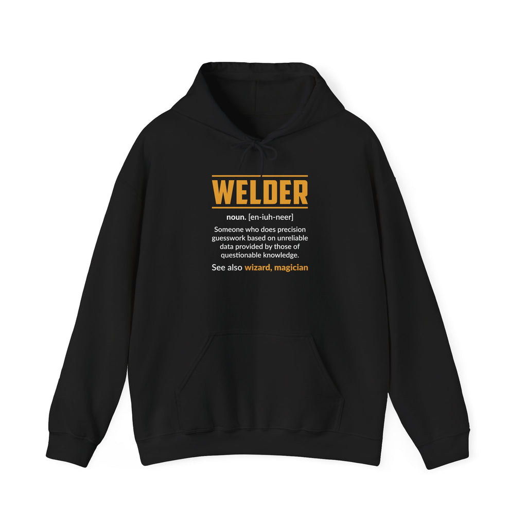 Welder Definition Hoodie, Funny Hoodie for Welders, Gift for Tradespeople, Workwear Sweatshirt, Unique Welding Apparel