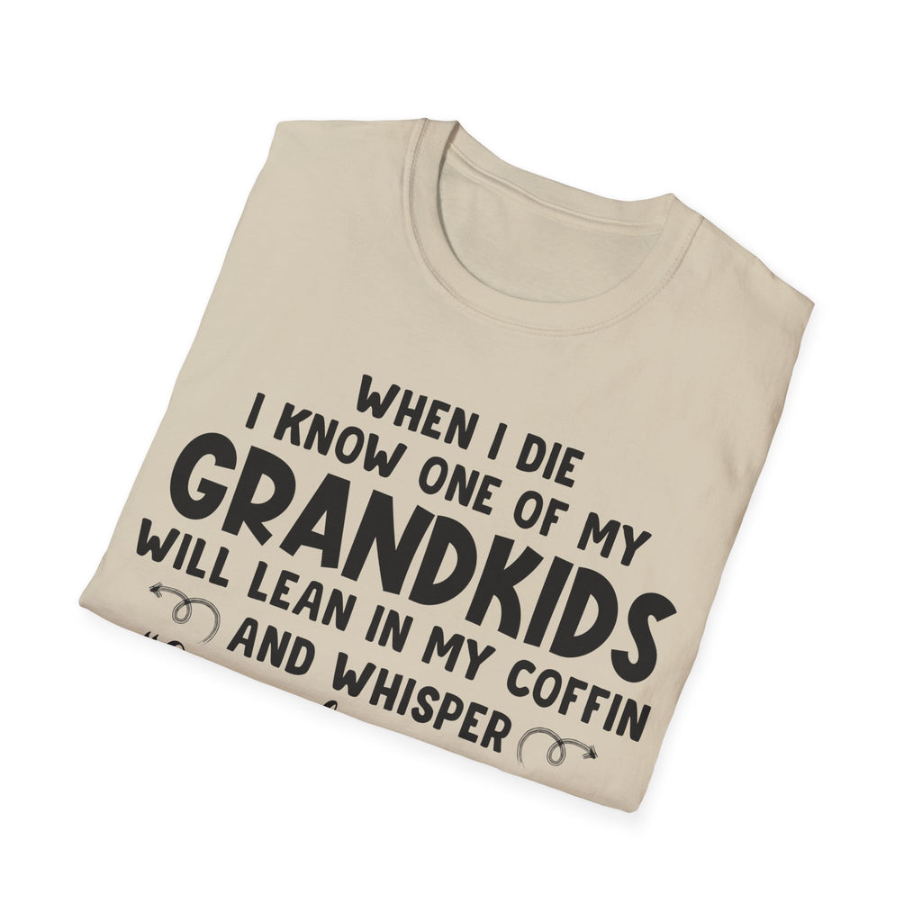 Funny Grandkids Quote Unisex Softstyle T-Shirt